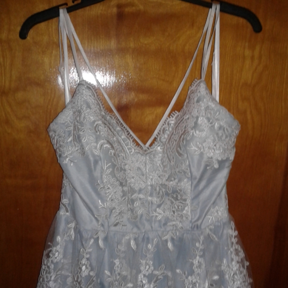 Light blue prom dress